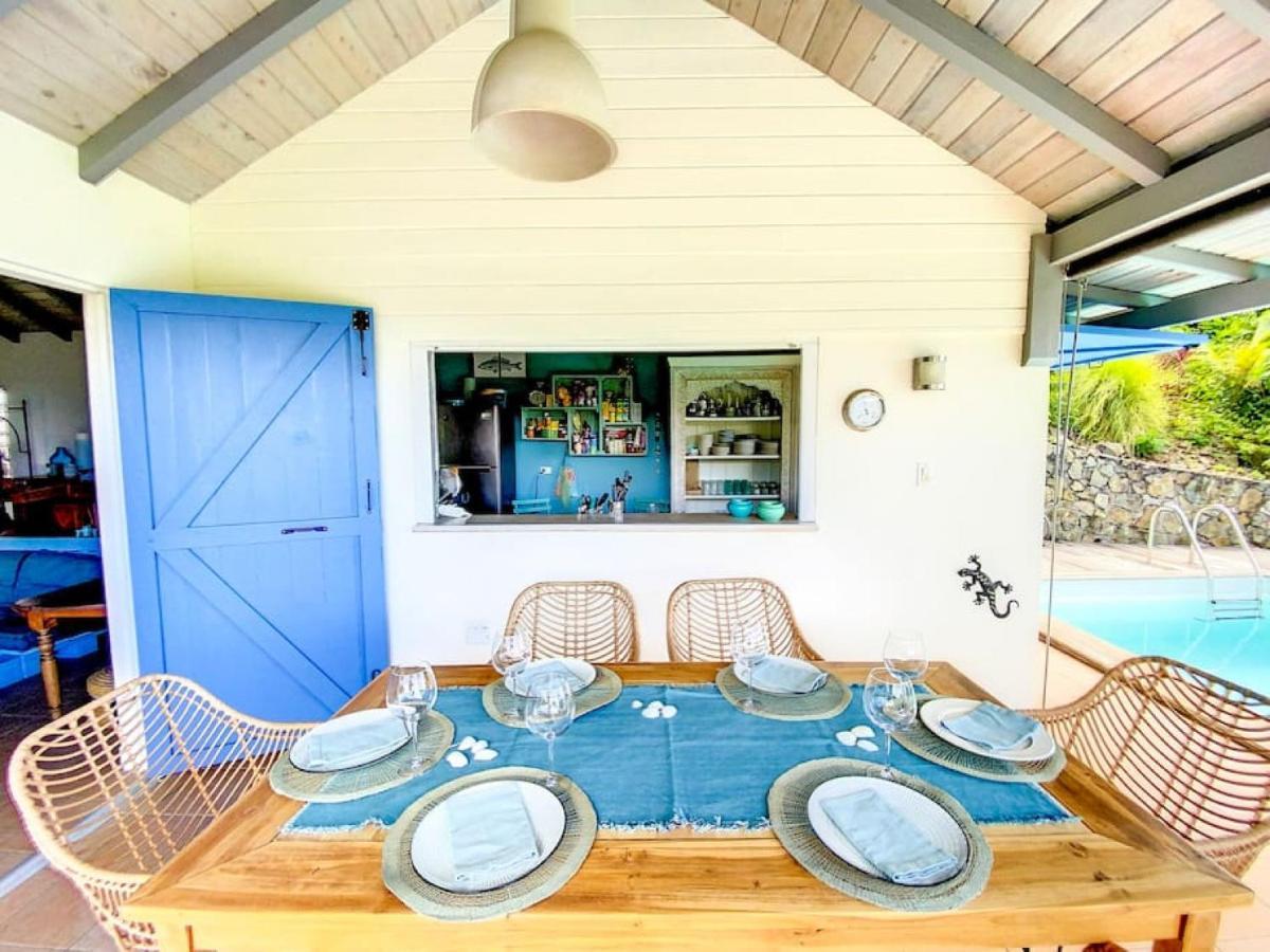 Aquamarine, Private Room In Villa Casa Blue Pool Sea View Koolbaai Exterior photo